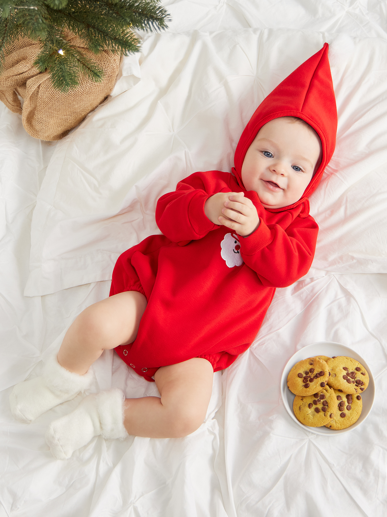 Боди и шапочка Happy Baby 88573-0_red - фото 12