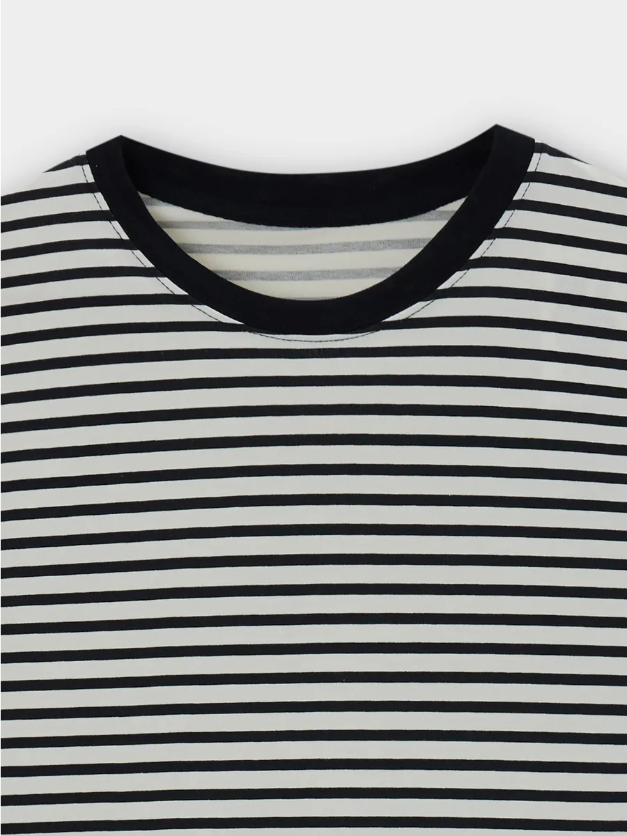 Лонгслив Mark Formelle (Марк Формэль) 123434/1/черно -молочная полоска1 - фото 15