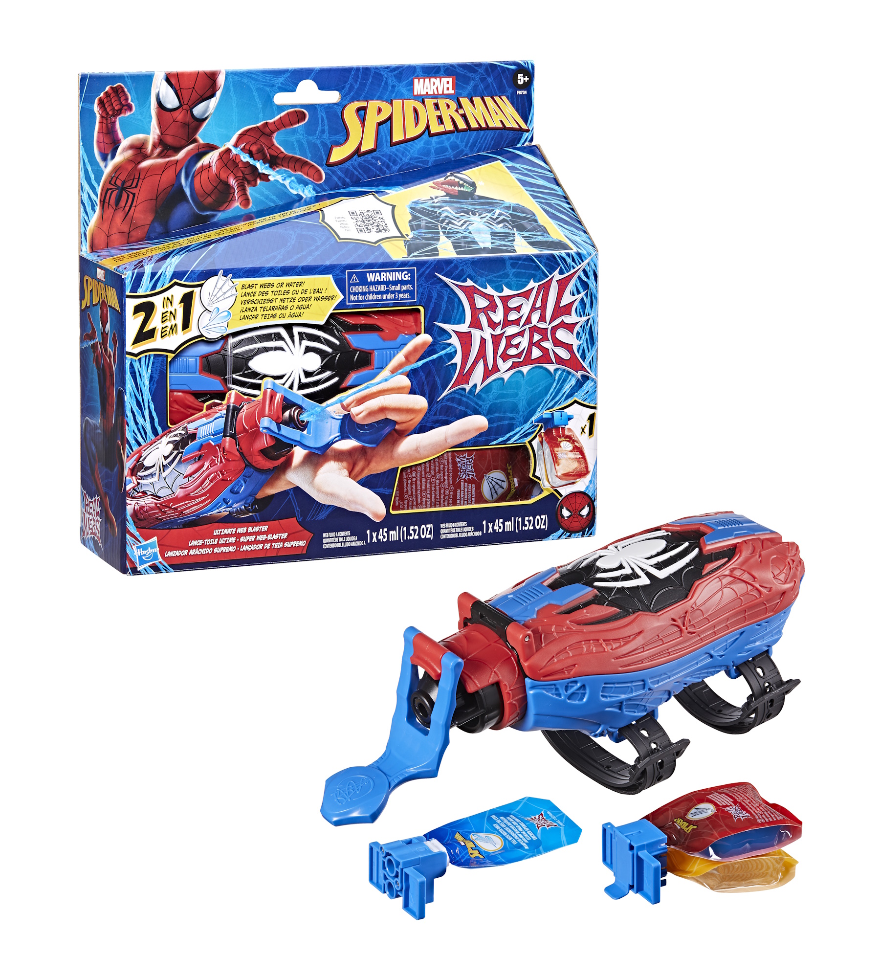 Бластер водный Hasbro Spider-Man Real Webs - фото 1