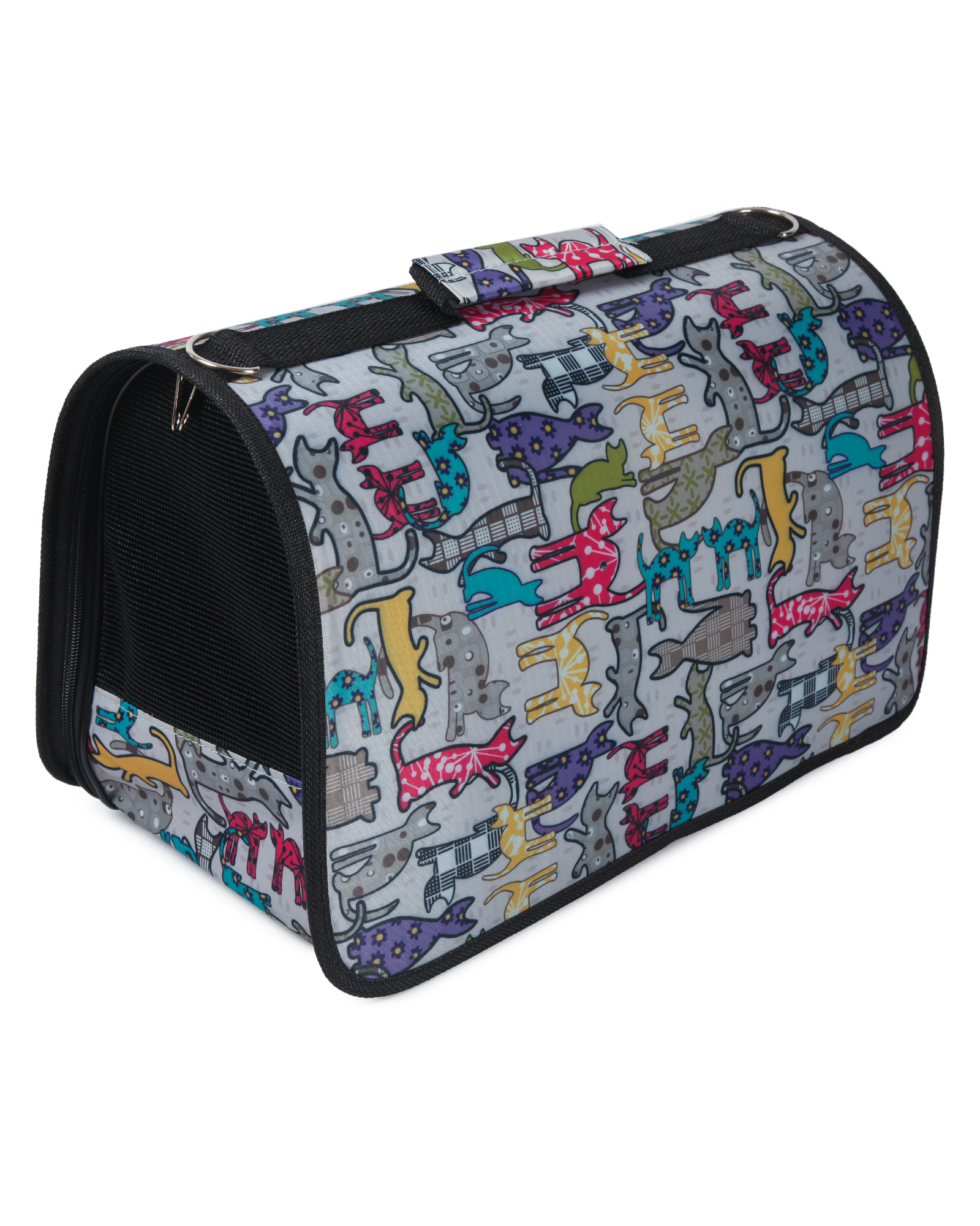 Переноска для непродуктивных животных Barbaks Котики S 44*22*26см - фото 5