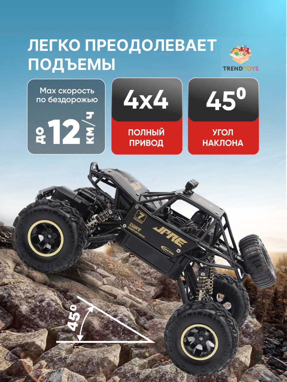 Внедорожник РУ TrendToys на пульте управления 1:8 - фото 2