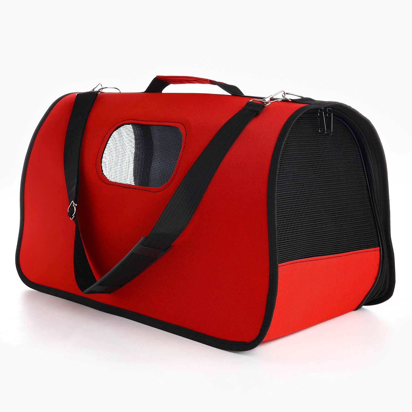 Сумка-переноска Пушистое счастье раскладная каркасная «Особо опасен» 52x22x29 см - фото 5