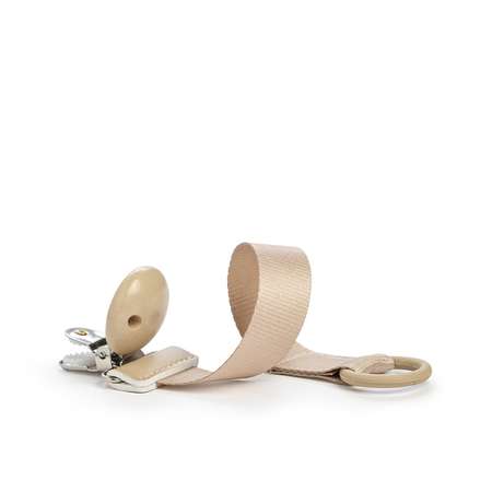 Elodie клипса- держатель для пустышки Wood - Pure Khaki