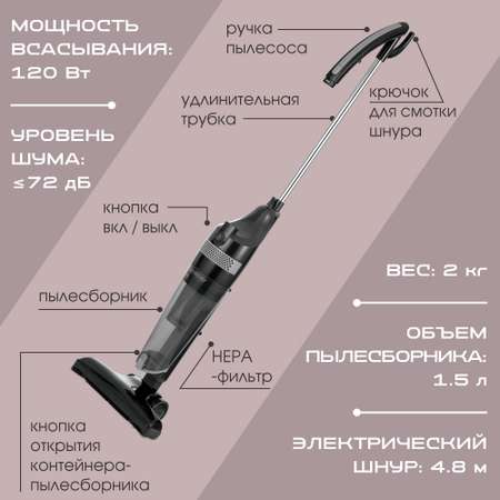 Вертикальный пылесос ENDEVER skyclean VC-293