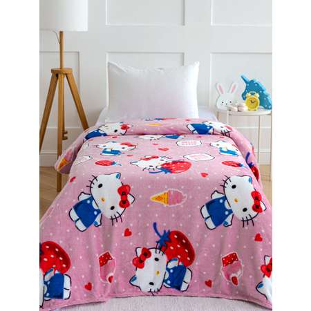 Плед детский Павлинка Аэро Софт Hello Kitty Клубнички р. 150*200