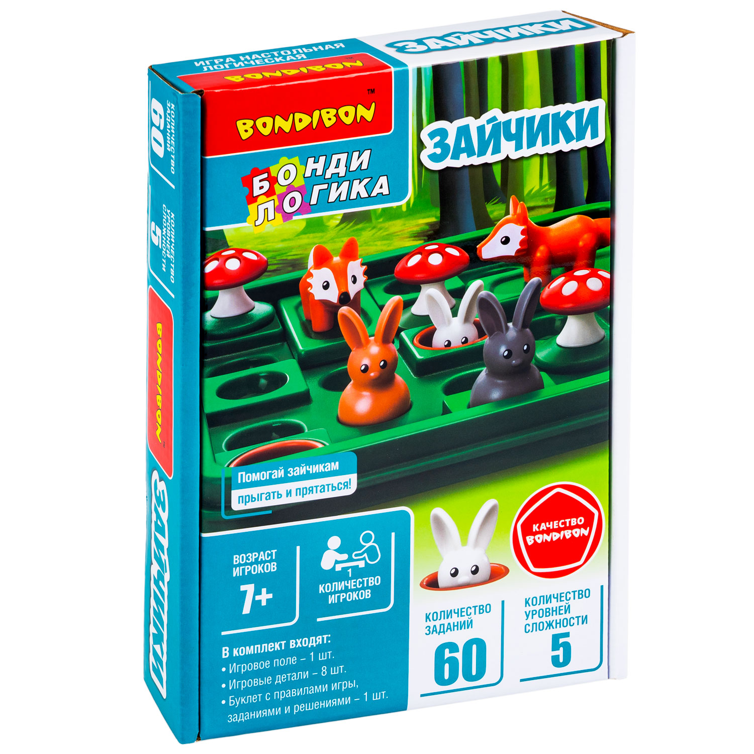 Настольная игра Bondibon логическая ЗАЙЧИКИ - фото 3