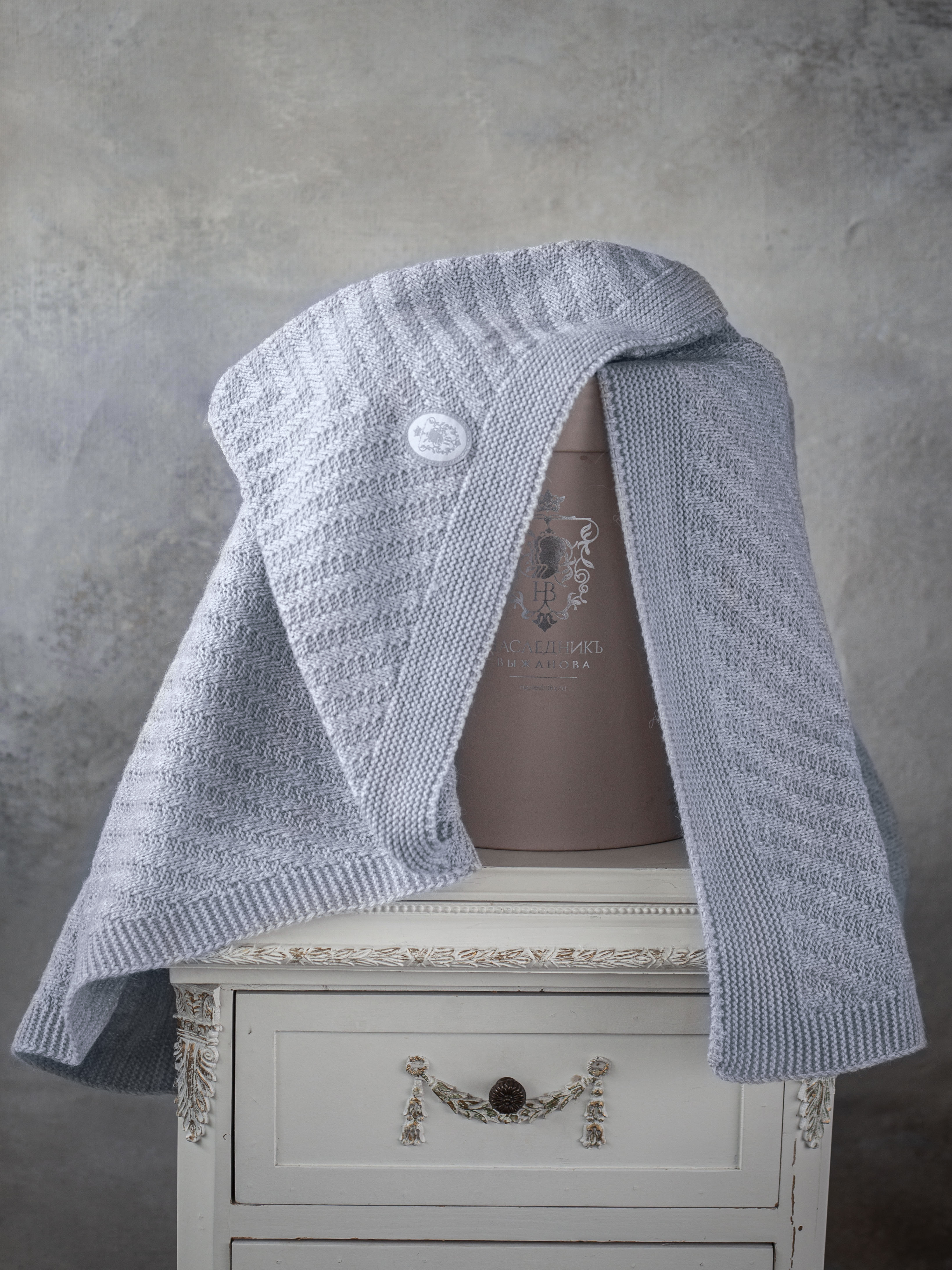 Плед НаследникЪ Выжанова плед для новорожденного 95 x 95 см шерсть - фото 10