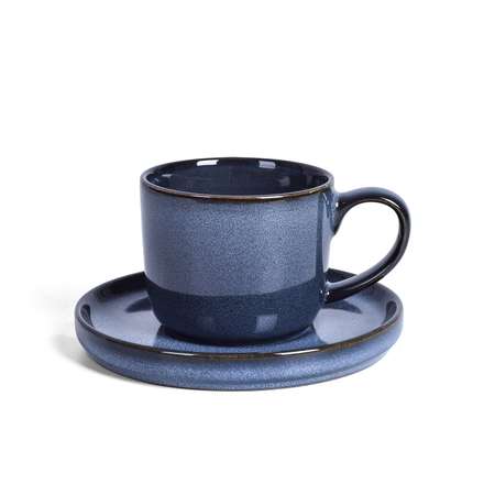 Набор кружек Arya Home Collection для кофе и чая с блюдцами 350 мл Nordic 2 шт.