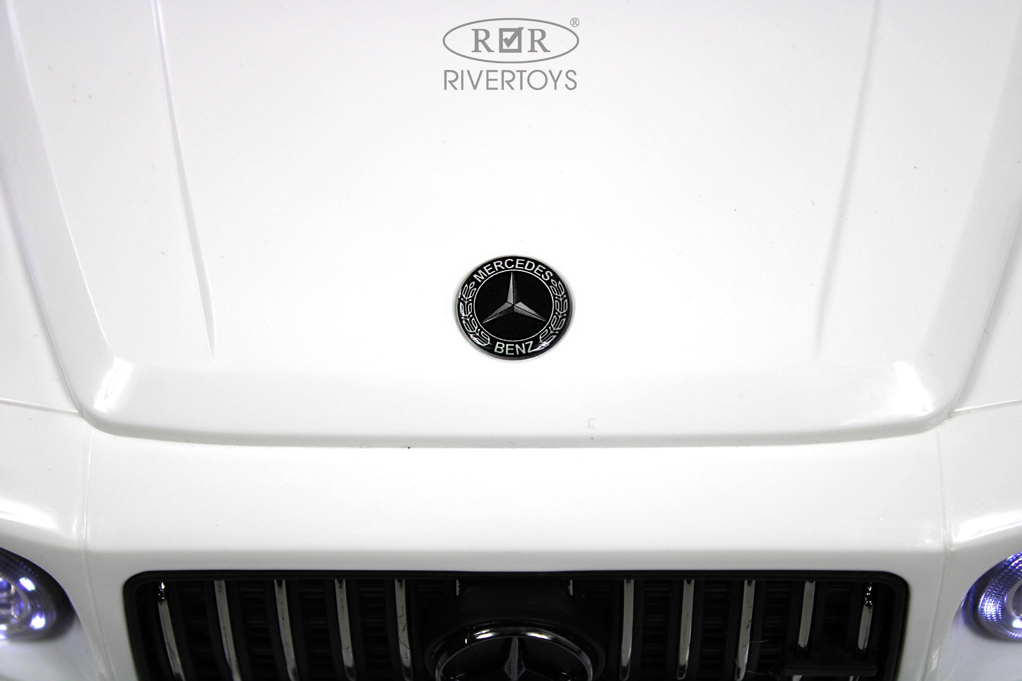 Каталка RIVERTOYS Mercedes-BenzG63 White Diamond белый - фото 6