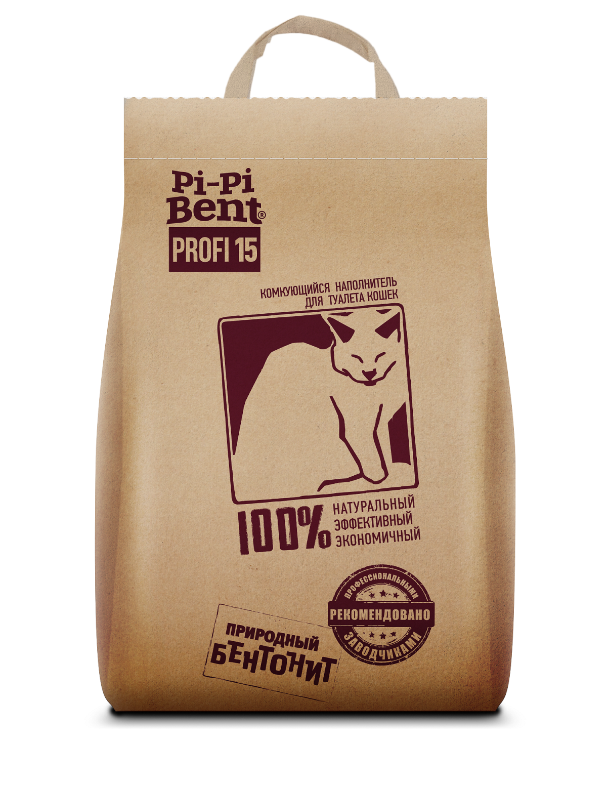 Наполнитель для кошачьих туалетов Pi-Pi-Bent Bentonite комкующийся 15кг - фото 2