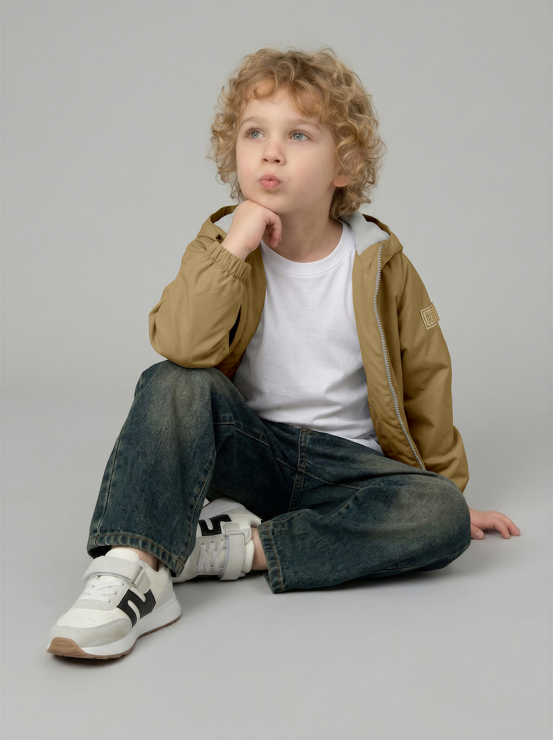 Ветровка KiMMi Baby КБ-150820-034 бежевый - фото 3