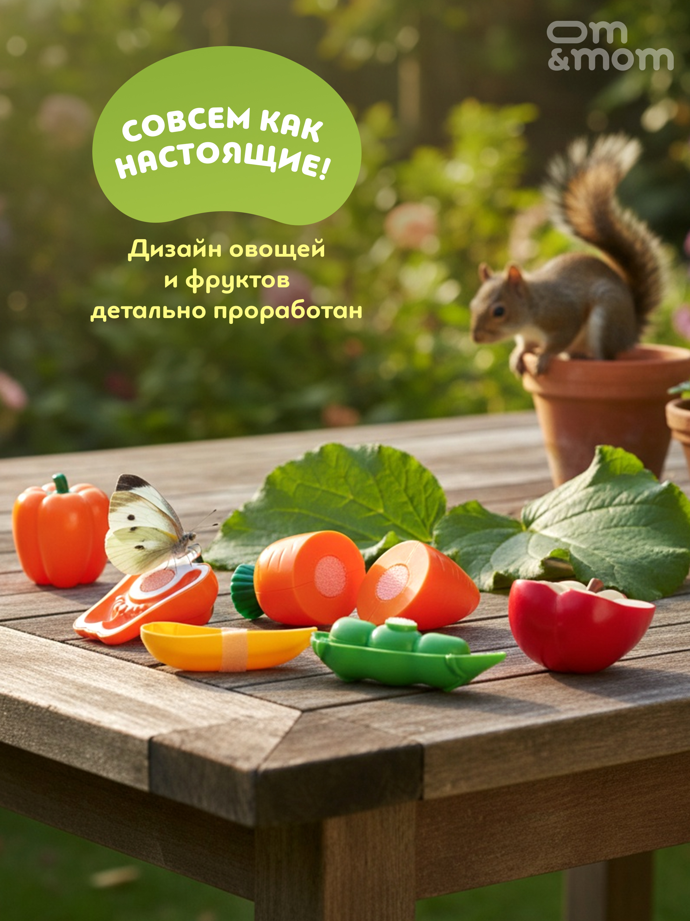 Игрушка ОМ ЭНД МОМ сортер большой 27 предметов 20 карт - фото 7