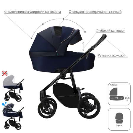 Коляска 2в1 Bebetto Murano