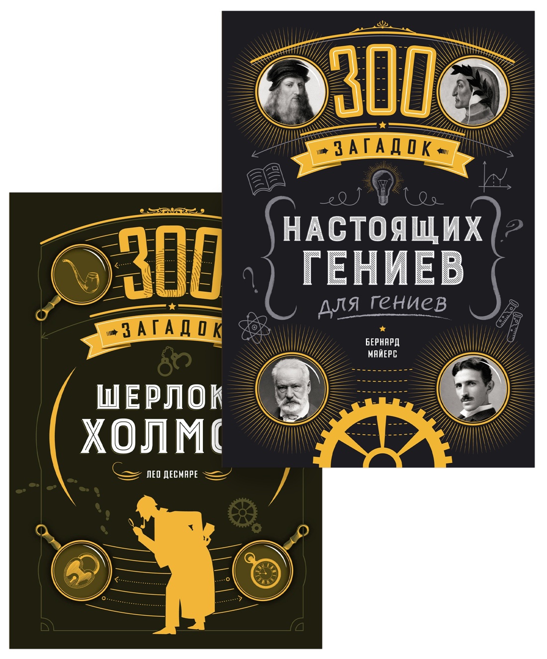 Книга КОЛИБРИ Гениальные головоломки Комплект из 2-х книг - фото 1