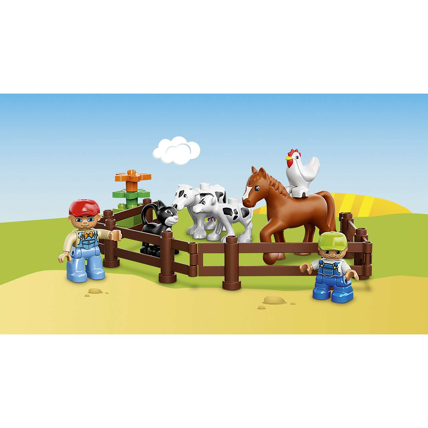Конструктор LEGO DUPLO Большая ферма блочный - фото 9