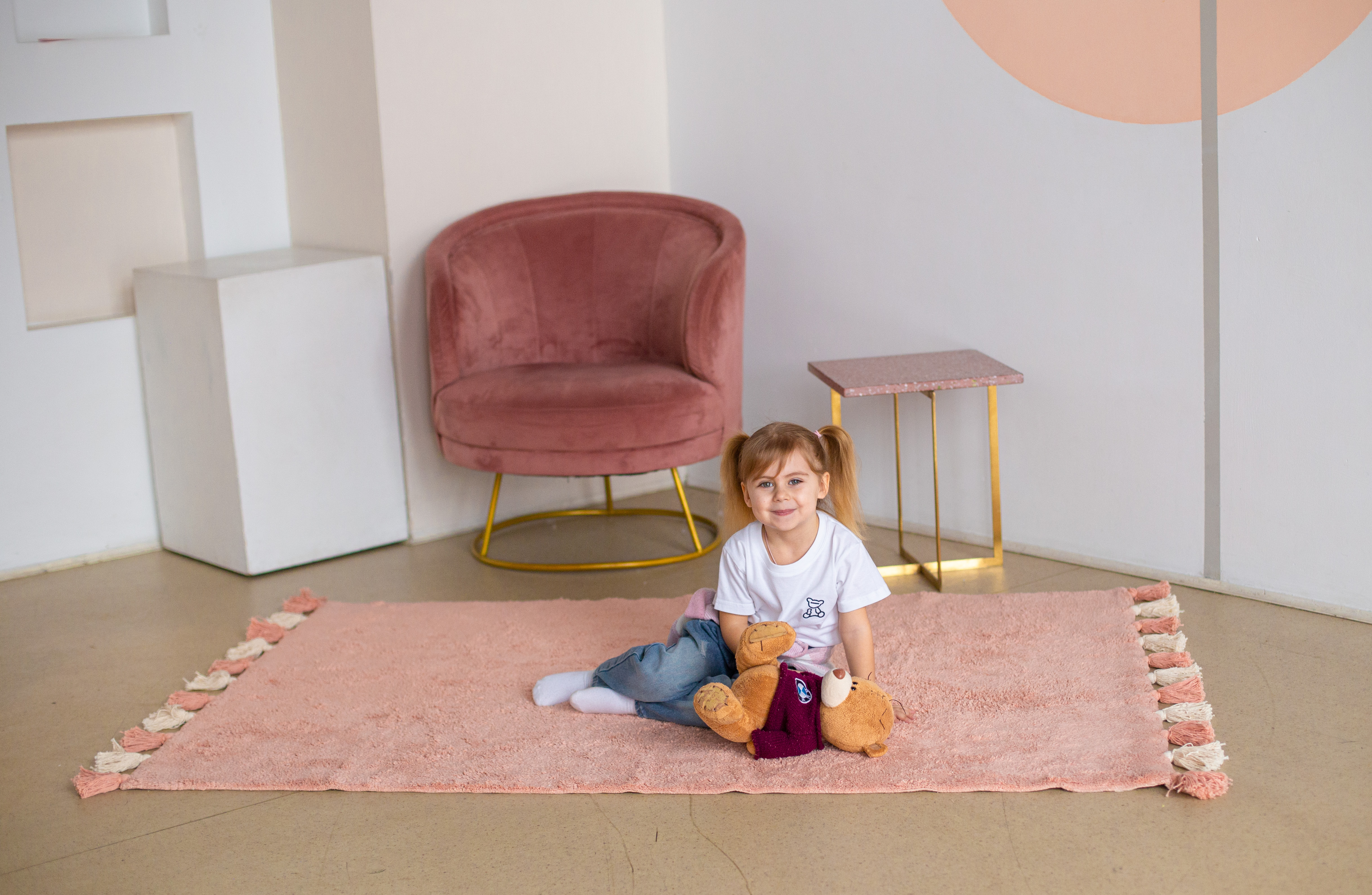Хлопковый ковер Lillaland COLORFUL PINK - фото 3