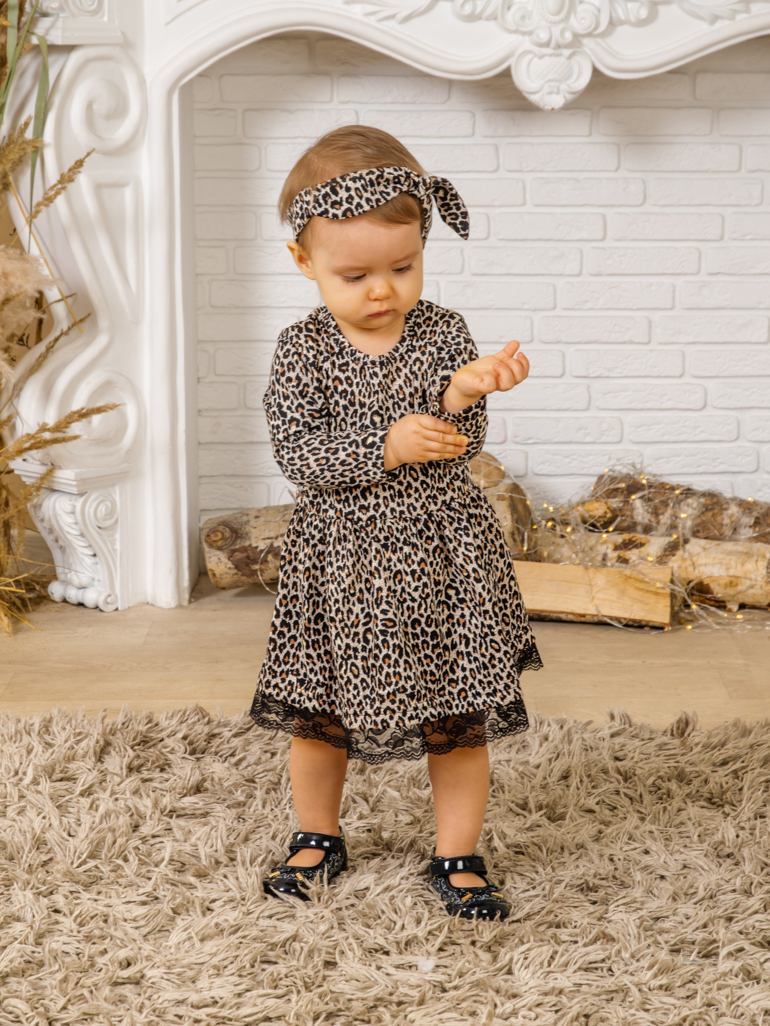 Платье КрутышОк Т-007 коричневый, черный - фото 2