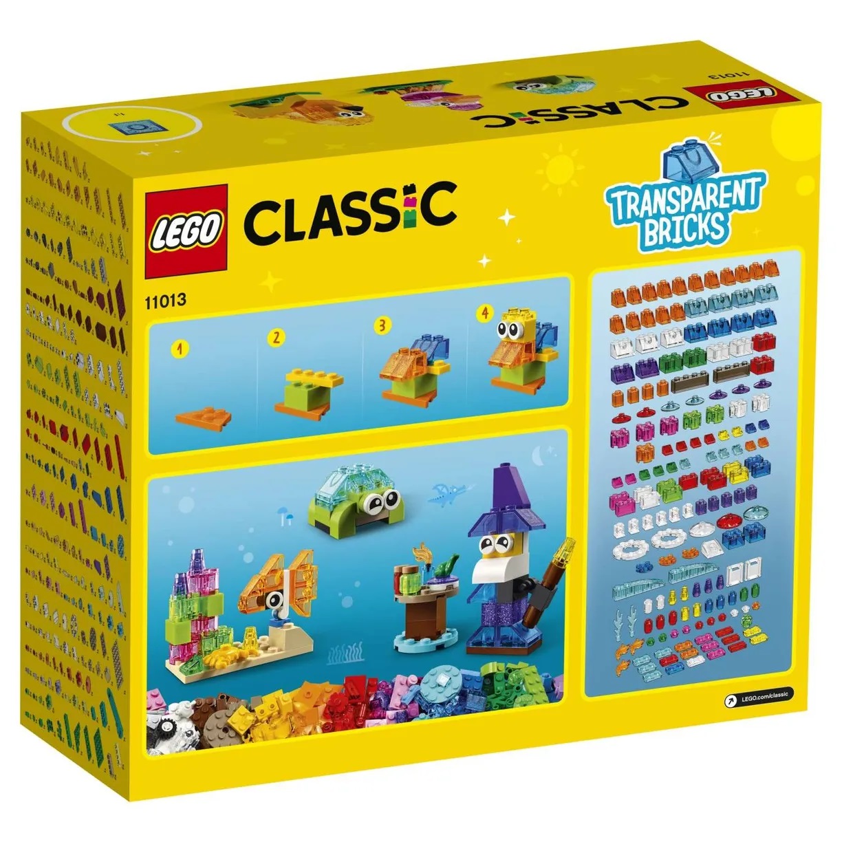 Конструктор LEGO Classic Прозрачные кубики блочный - фото 3