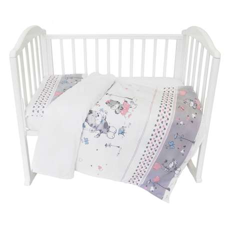 Комплект постельного белья Baby Nice Сердечки 6предметов H15/10