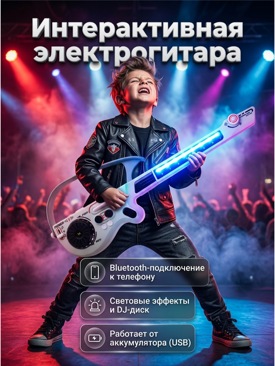 Игрушка музыкальная Veld Co гитара - фото 4