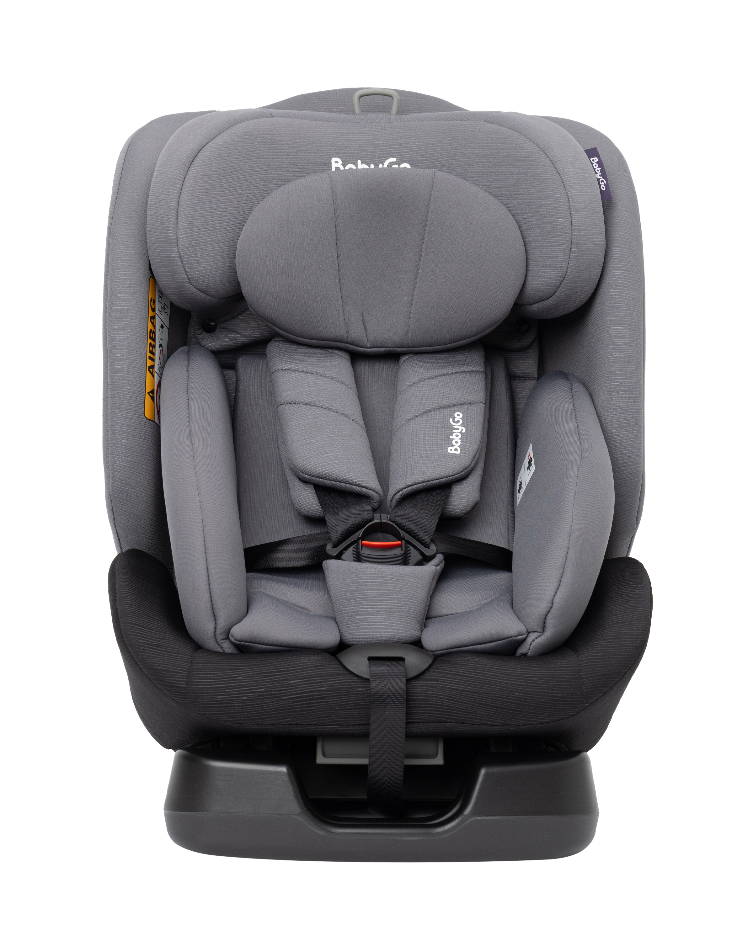 Автокресло BabyGo 4-Stage 0+/1/2/3 (0-36 кг) серый - фото 1
