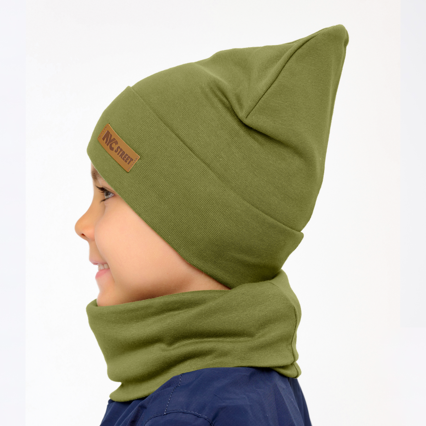 Шапка и снуд KUBRIO KU-H-38-SPRotvB-olive - фото 2