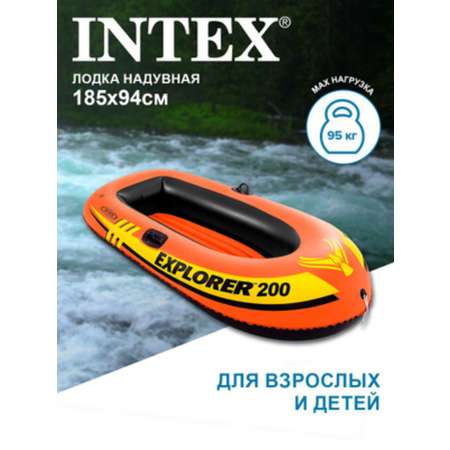 Надувная лодка INTEX EXPLORER 200 185х94х41см 58330NP