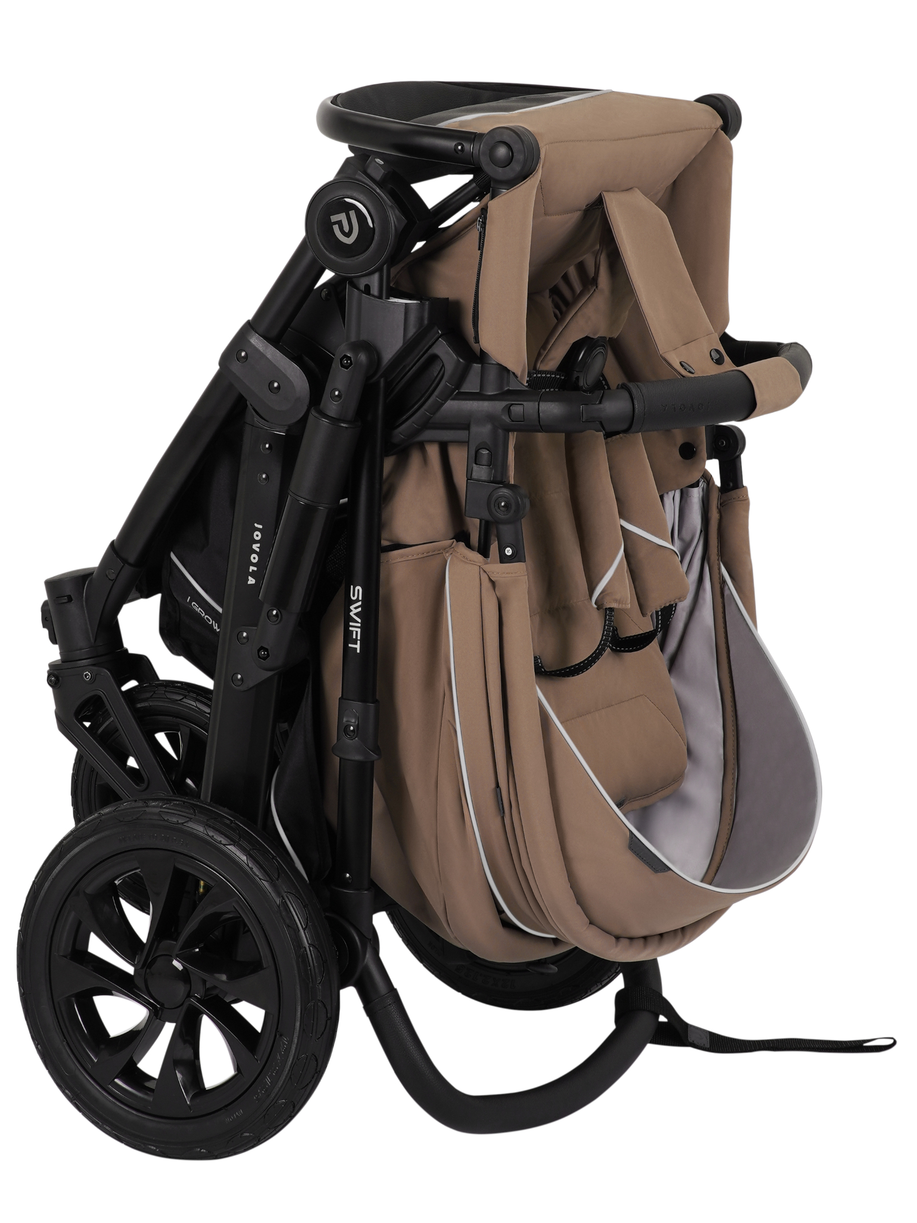 Коляска 3в1 JOVOLA Swift Plus темно-бежевый - фото 25