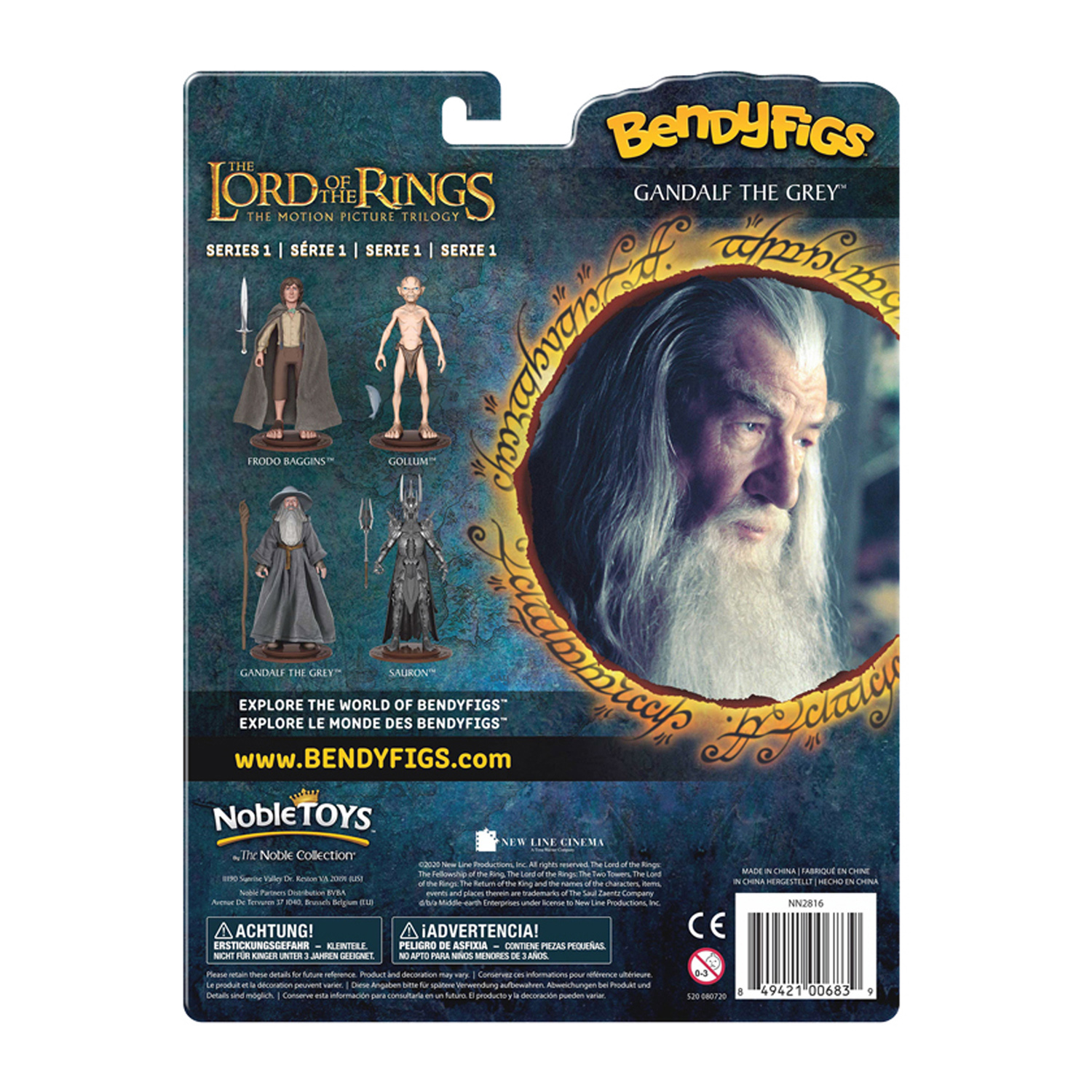 Фигурка The Lord of the Rings Bendyfig Гендальф - гибкая - фото 4