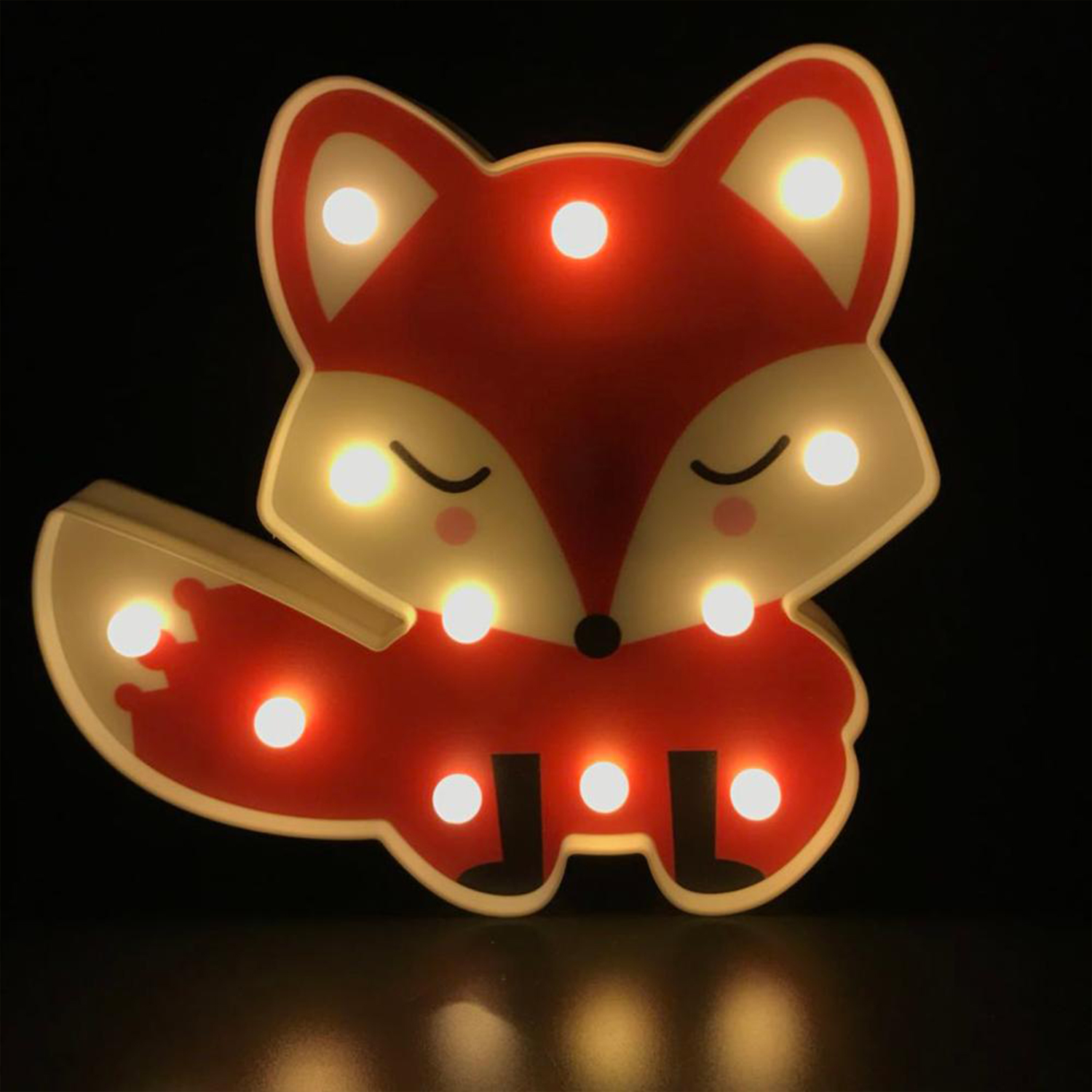Ночник-светильник MINI-TOYS «Лисичка» 12*LED лампочек - фото 2