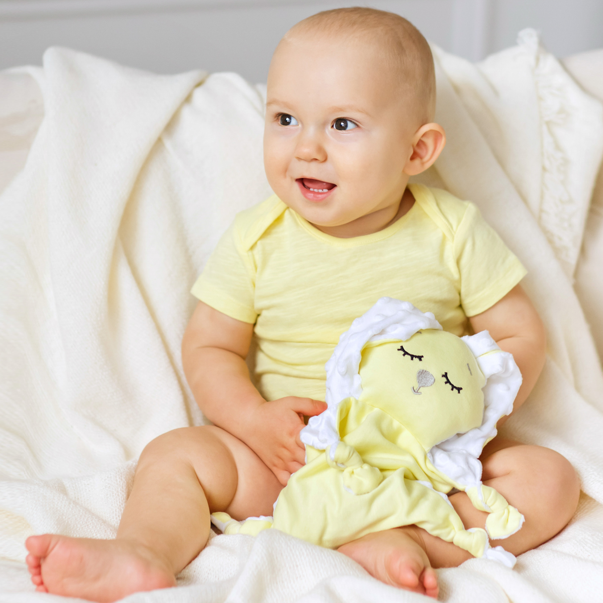 Грелка-комфортер AmaroBaby Flax Love желтая - фото 9