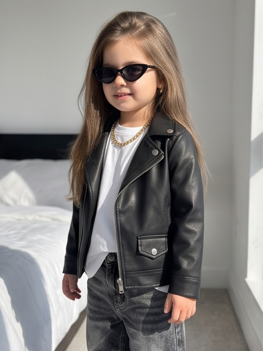 Куртка кожаная Artcher kids Jacket0005blackNEW - фото 6