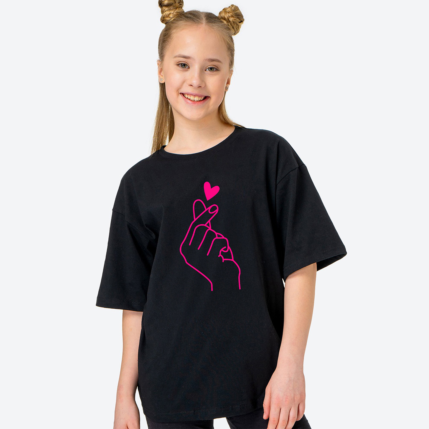 Футболка HappyFox HF0178SPPрука.розовый.черный - фото 1