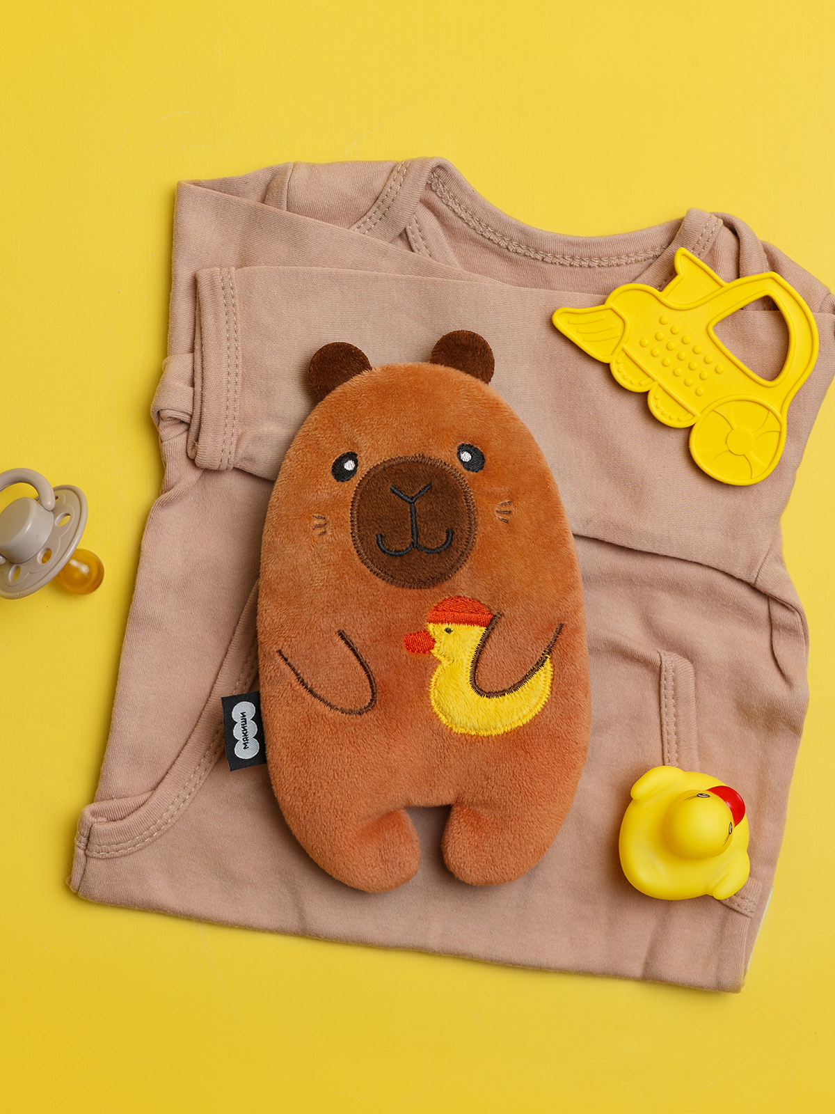 Мягкая игрушка Мякиши грелка с вишнёвыми косточками Капибара - фото 6