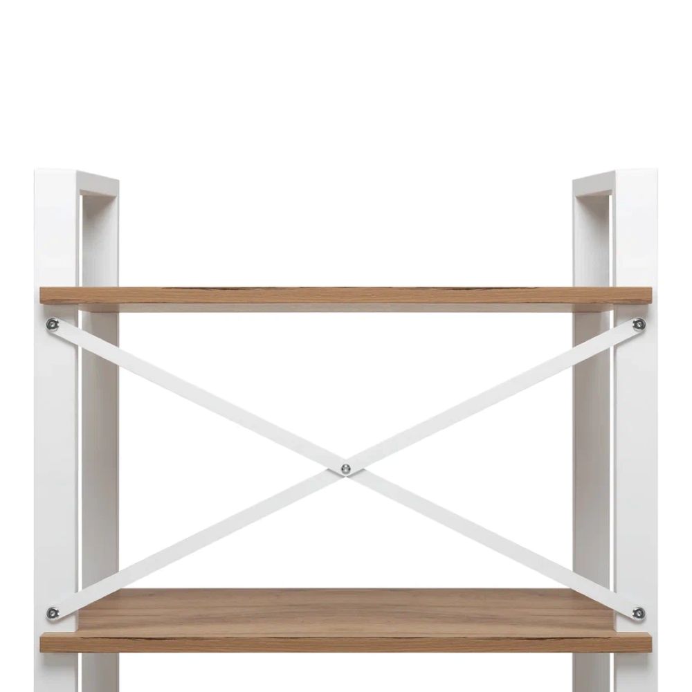 Стеллаж Leset Стилвуд 126 Белый/Дуб крафт золотой - фото 5