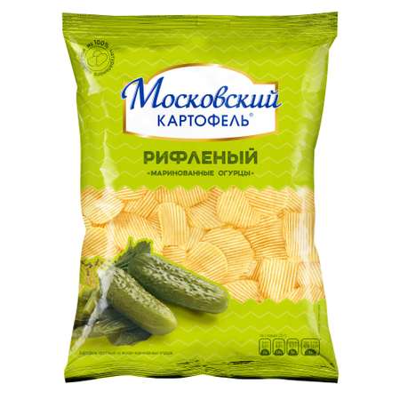 Чипсы Московский картофель маринованные огурцы 120г