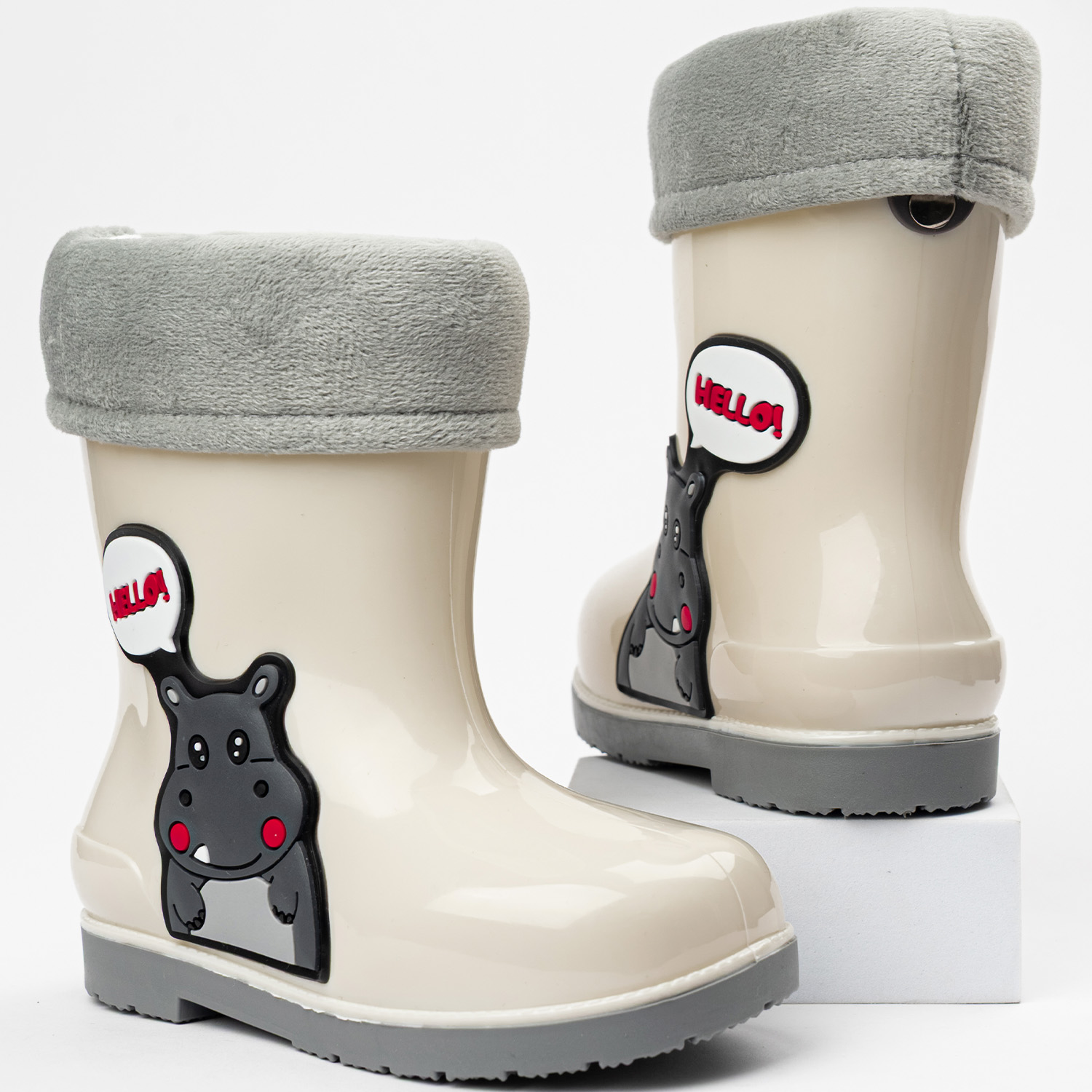 Резиновые сапоги TikkaGo 7B04_2025-04_beige-grey - фото 2