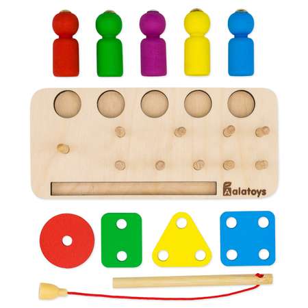 Игрушка Alatoys рыбалка Монтессори