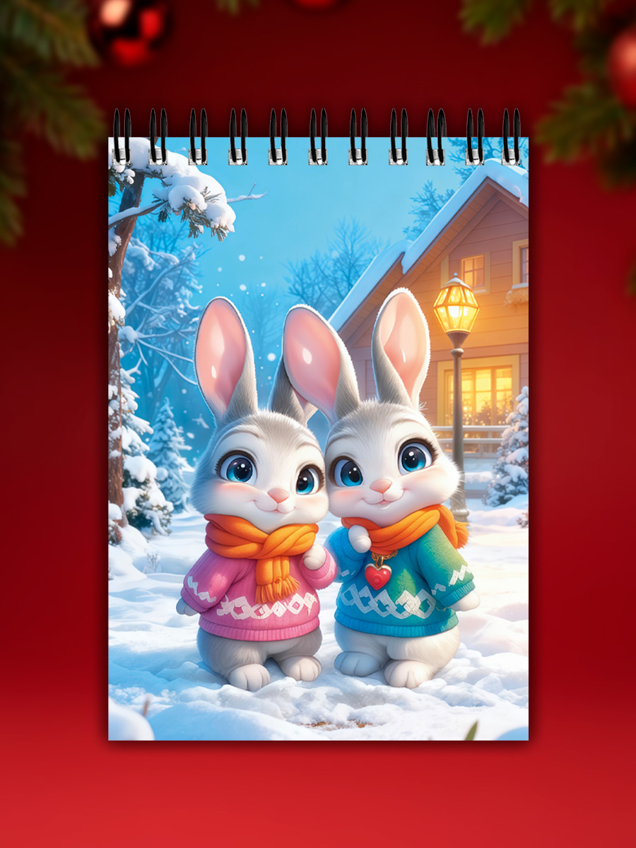 Блокнот Prof-Press Новогодние зверушки 32 лист. - фото 14