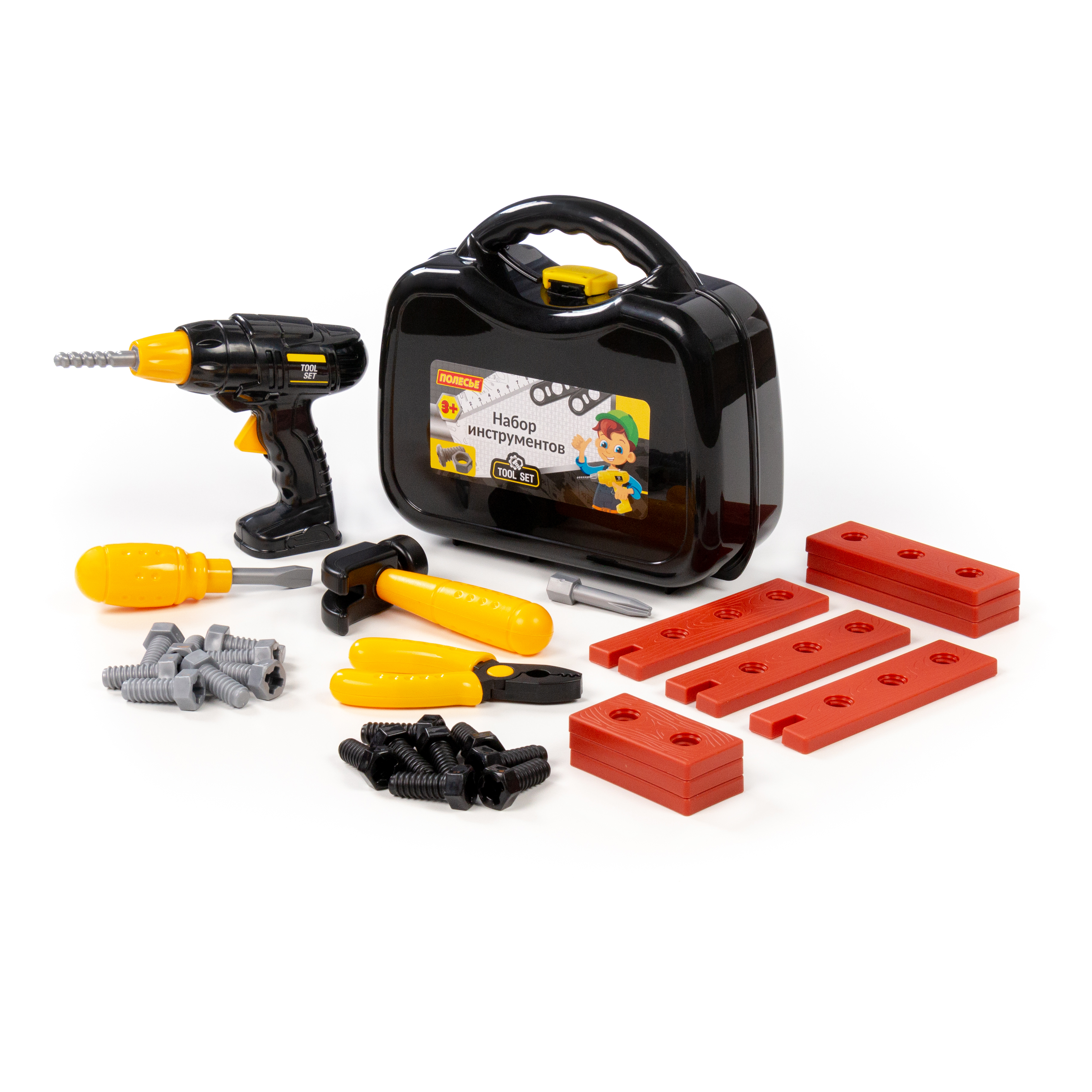 Игрушка Полесье инструменты строительные 32 предм. - фото 3