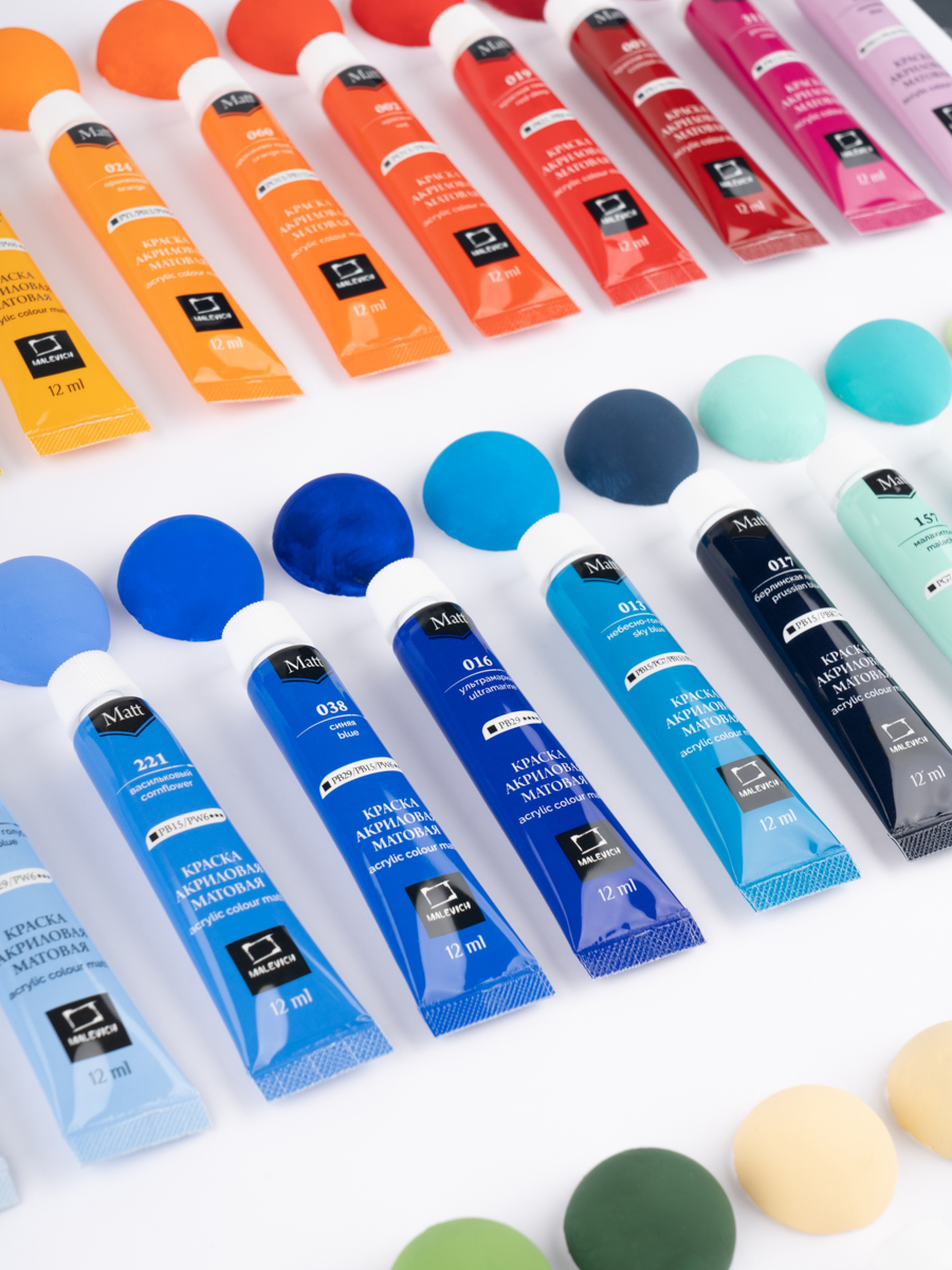 Краски акриловые Малевичъ 36 цв. - фото 18