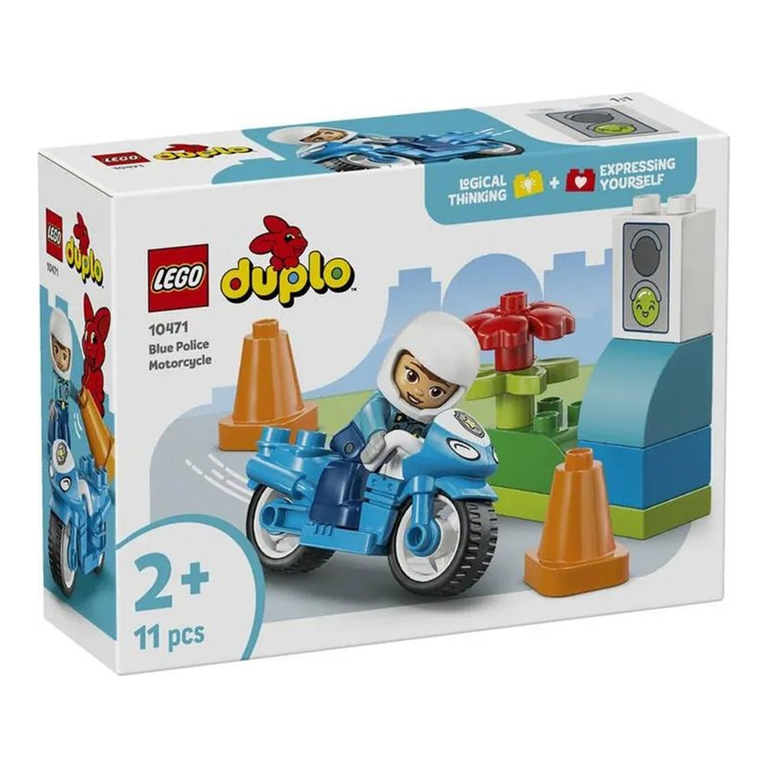 Конструктор LEGO DUPLO Полицейский мотоцикл 11 дет. - фото 2