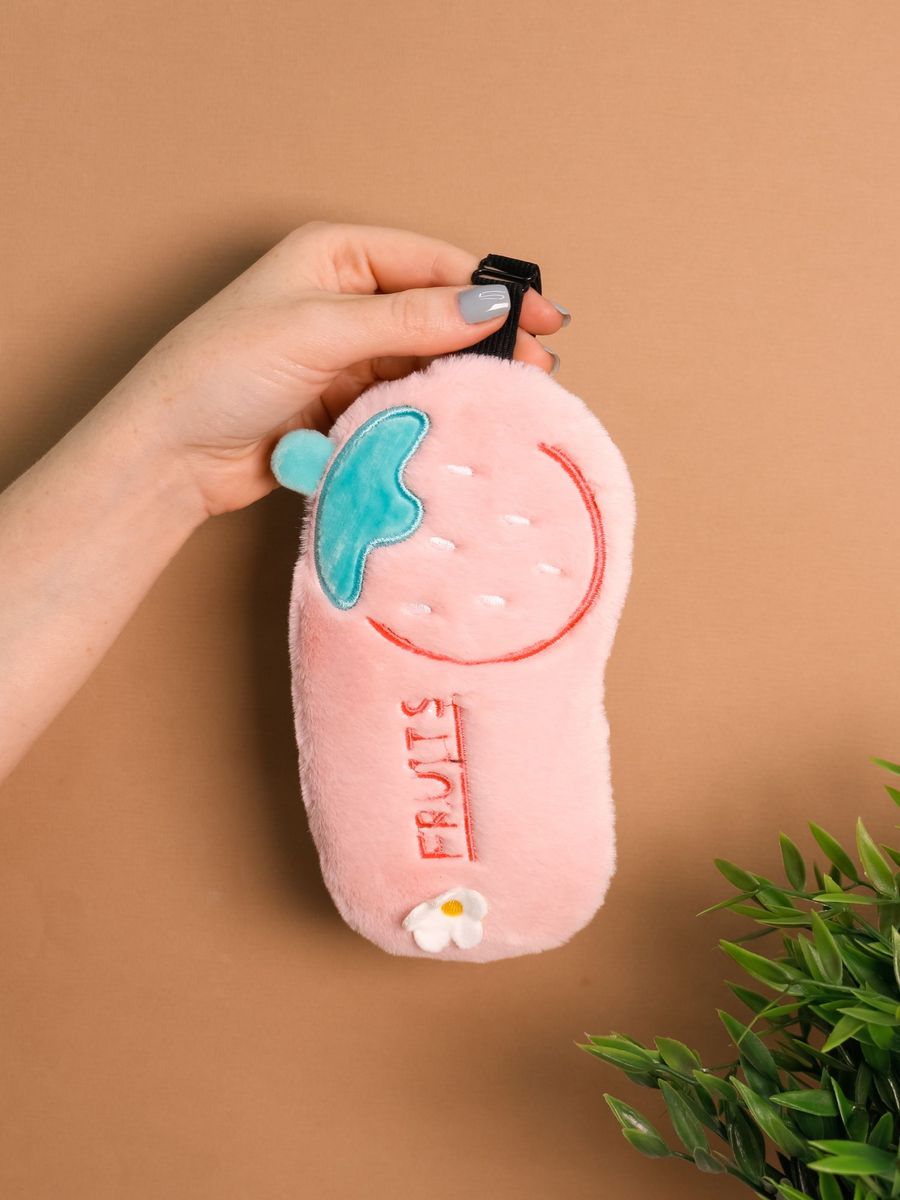 Маска для сна iLikeGift Fruits pink с гелевым вкладышем - фото 4