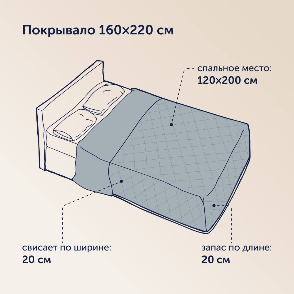 Комплект buyson покрывало + наволочка - фото 8