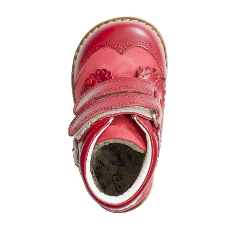 Ботинки Europen 004-90-32-SV EUROPEN Ботинки для девочки,красный кож/нуб - фото 3