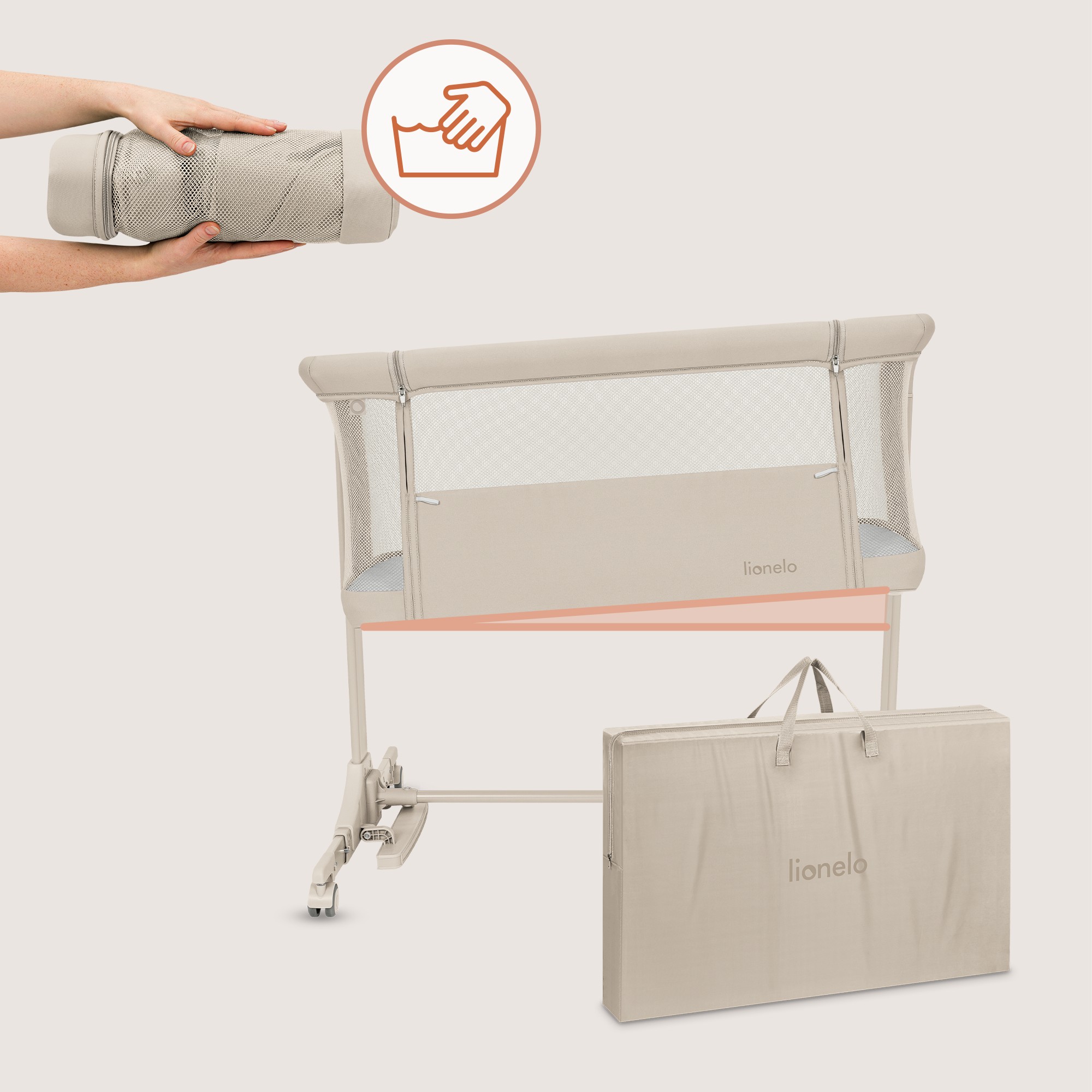 Колыбель Lionelo Pari бежевый - фото 7