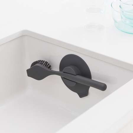 Щетка для мытья посуды Brabantia Sink Side с держателем на присоске