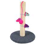 Когтеточка для кошек Barbaks Столбик из джута с игрушкой 40*28*28см