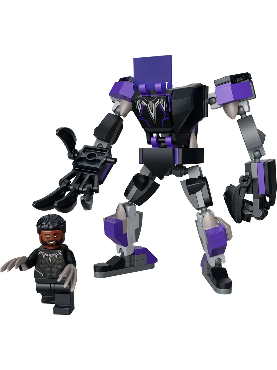 Конструктор LEGO Marvel Super Heroes Чёрная Пантера: робот 124 дет. - фото 7