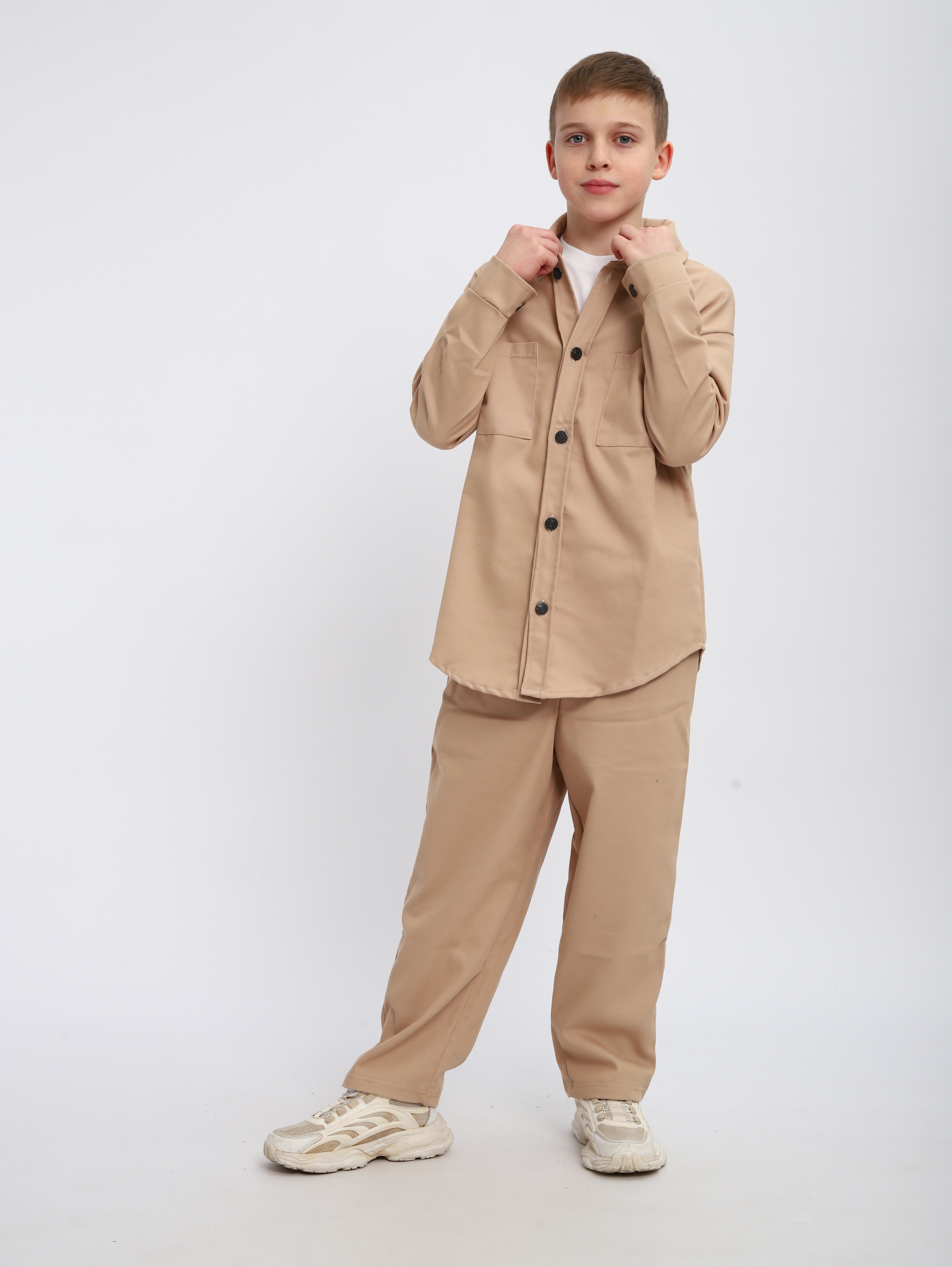 Костюм ЛАДОШКИ Комплект Деним бежевый - фото 8